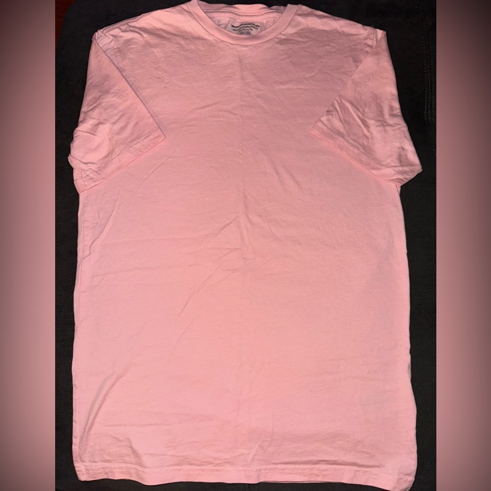 Amazon Essentials Boy's Short Sleeve Lt Pink Tee